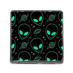 Alien Green Black Pattern Memory Card Reader (square 5 Slot) by Ndabl3x