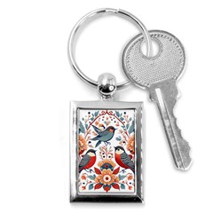 Birds Key Chain (rectangle) by Valentinaart