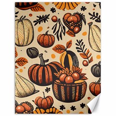 Thanksgiving Pattern Canvas 18  X 24  by Valentinaart