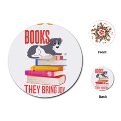Best Friend T- Shirt Cool Dog Pet Book Saying T- Shirt Yoga Reflexion Pose T- Shirtyoga Reflexion Pose T- Shirt Playing Cards Single Design (round) by hizuto