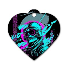 Aesthetic Art  Dog Tag Heart (two Sides) by Internationalstore