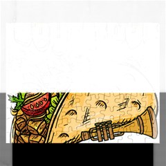 Waitress T- Shirt Awesome Unicorn Waitresses Are Magical For A Waiting Staff T- Shirt Rectangular Jigsaw Puzzl by ZUXUMI