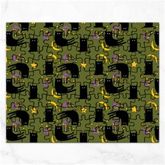 Cat Cartoon Cats Animal Pattern Rectangular Jigsaw Puzzl by Pakjumat