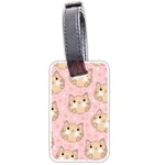 Cat Pattern Pink Cartoon Luggage Tag (two sides) Front