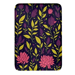 Flower Pattern Design Rectangular Glass Fridge Magnet (4 Pack) by Pakjumat