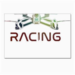 Drone Racing Gift T- Shirt Distressed F P V Drone Racing Drone Racer Pilot Pattern T- Shirt (1) Postcards 5  X 7  (pkg Of 10) by ZUXUMI