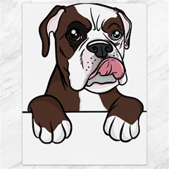 Boxer Dog T- Shirt Tri Colored Boxer T- Shirt Canvas 18  X 24  by JamesGoode