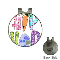 Easter Bunny Happy Easter T- Shirt Hip Hop Happy Easter T- Shirt Hat Clips With Golf Markers by ZUXUMI