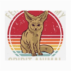 Fennec Fox T- Shirt Fennec Fox Is My Spirit Animal T- Shirt Small Glasses Cloth by ZUXUMI