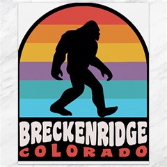 Breckenridge T- Shirt Breckenridge Colorado Bigfoot Sasquatch Retro Sunset T- Shirt Canvas 16  X 20  by JamesGoode