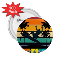Bright Surfing Design Board Meeting T- Shirt Board Meeting Surfing Bright T Shirt Design T- Shirt 2 25  Buttons (100 Pack)  by JamesGoode