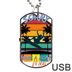 Bright Surfing Design Board Meeting T- Shirt Board Meeting Surfing Bright T Shirt Design T- Shirt Dog Tag Usb Flash (one Side) by JamesGoode