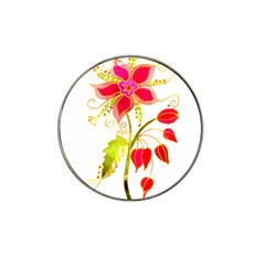 Flowers Art T- Shirtflower T- Shirt Hat Clip Ball Marker (4 Pack) by ZUXUMI