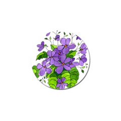 Flowers Art T- Shirtflowers T- Shirt (4) Golf Ball Marker by ZUXUMI