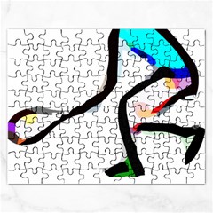 Abstract Art Sport Ace Tennis  Shirt Abstract - Art - Sport - Ace - Tennis  Shirt5 Rectangular Jigsaw Puzzl by EnriqueJohnson