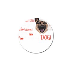 German Shepherd T- Shirt German Shepherd Merry Christmas T- Shirt (1) Golf Ball Marker (10 Pack) by ZUXUMI