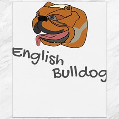 Bulldog T- Shirt Dog Face T- Shirt Canvas 11  X 14  by JamesGoode