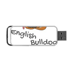 Bulldog T- Shirt Dog Face T- Shirt Portable Usb Flash (two Sides) by JamesGoode