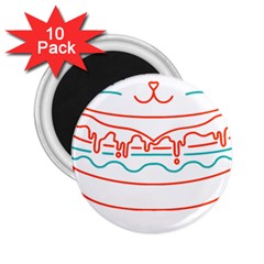 Burger T- Shirt Cat Burger T- Shirt 2 25  Magnets (10 Pack)  by JamesGoode