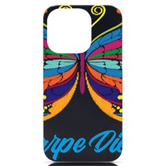 Butterfly Embroidery Effect T- Shirt Butterfly Embroidery Effect T- Shirt Iphone 14 Pro Black Uv Print Case by JamesGoode
