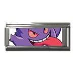 Purple Funny Monster Superlink Italian Charm (9mm) Front
