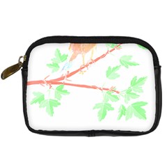 Bird Lover T- Shirtbird T- Shirt (4) Digital Camera Leather Case by EnriqueJohnson