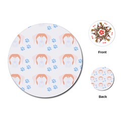 Boxer Dog Pattern T- Shirt Boxer Dog Pattern T- Shirt Playing Cards Single Design (round) by EnriqueJohnson