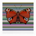 Butterfly Art T- Shirtbutterfly T- Shirt (8) Medium Glasses Cloth Front