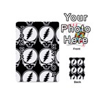 Black And White Deadhead Grateful Dead Steal Your Face Pattern Playing Cards 54 Designs (Mini) Front - Joker1