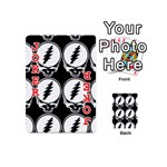 Black And White Deadhead Grateful Dead Steal Your Face Pattern Playing Cards 54 Designs (Mini) Front - Joker2
