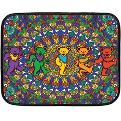 Grateful Dead Pattern Fleece Blanket (mini) by Sarkoni