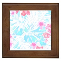 Hawaii T- Shirt Hawaii Diana Flower Pattern T- Shirt Framed Tile by EnriqueJohnson