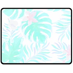 Hawaii T- Shirt Hawaii Forest Pattern T- Shirt Two Sides Fleece Blanket (medium) by EnriqueJohnson