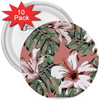 Hawaii T- Shirt Hawaii Hello Modern T- Shirt 3  Buttons (10 pack)  Front