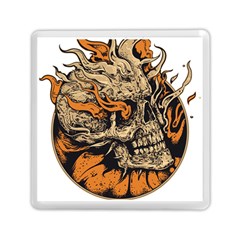 Human Skull  Skull Art Skeleton Illustration Memory Card Reader (square) by uniart180623