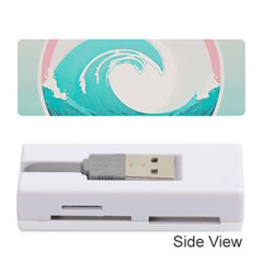 Tidal Wave Ocean Sea Tsunami Wave Minimalist Memory Card Reader (stick) by uniart180623