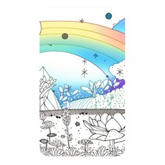 Rainbow Fun Cute Minimal Doodle Drawing Memory Card Reader (rectangular) by uniart180623