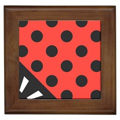 Abstract-bug-cubism-flat-insect Framed Tile by Ket1n9