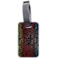 Circuit Board Seamless Patterns Set Luggage Tag (two Sides) by Ket1n9