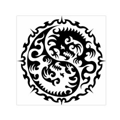 Ying Yang Tattoo Square Satin Scarf (30  X 30 ) by Ket1n9