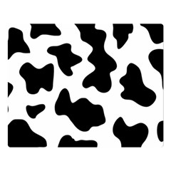 Animal-print-black-and-white-black Two Sides Premium Plush Fleece Blanket (large) by Ket1n9