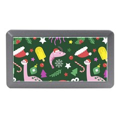 Dinosaur Colorful Funny Christmas Pattern Memory Card Reader (mini) by Ket1n9
