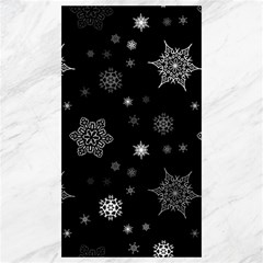Christmas Snowflake Seamless Pattern With Tiled Falling Snow Canvas 40  X 72  by Ket1n9