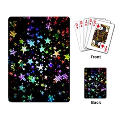 Christmas Star Gloss Lights Light Playing Cards Single Design (rectangle) by Ket1n9