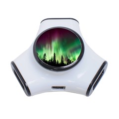 Aurora-borealis-northern-lights 3-port Usb Hub by Ket1n9