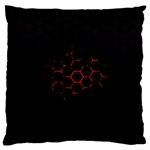 Abstract Pattern Honeycomb Standard Premium Plush Fleece Cushion Case (One Side) Front