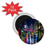 Abstract-vibrant-colour-cityscape 1 75  Magnets (10 Pack)  by Ket1n9
