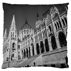 Architecture-parliament-landmark Large Premium Plush Fleece Cushion Case (two Sides) by Ket1n9
