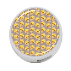 Yellow-mushroom-pattern 4-port Usb Hub (two Sides) by Ket1n9