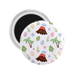 Cute-palm-volcano-seamless-pattern 2 25  Magnets by Ket1n9